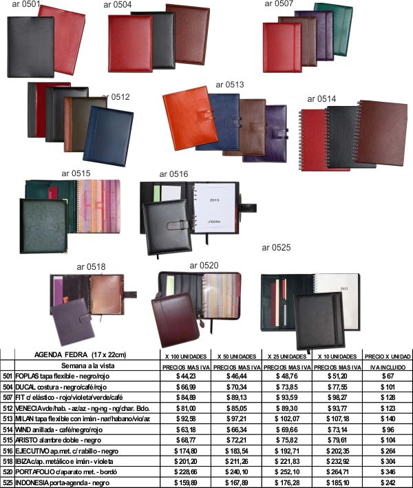 Agendas FEDRA 2013