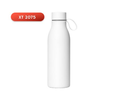 xt 2075 - Botella termica con colgante de silicona doble pared 500ml